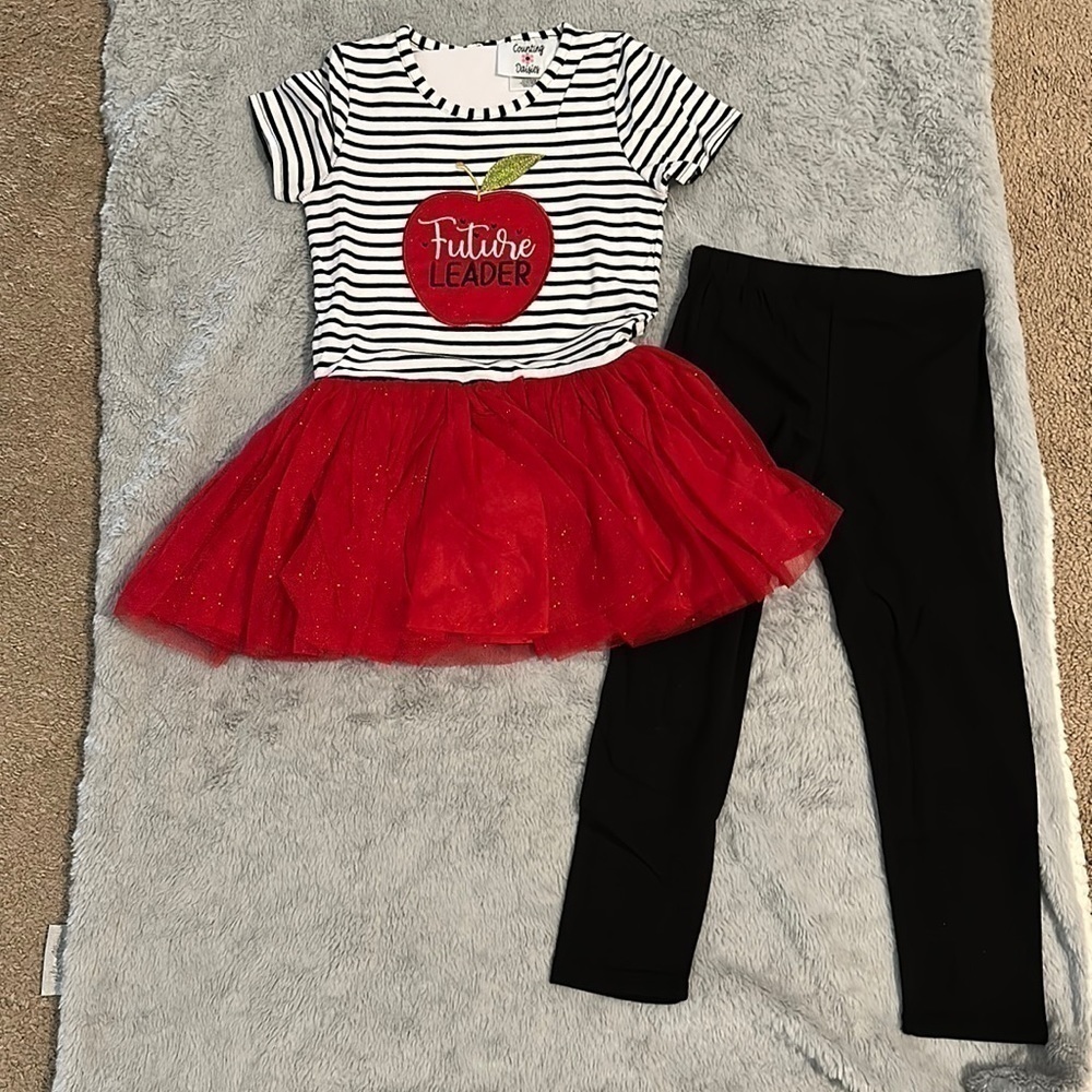 Girls’ Tutu And Leggings Set